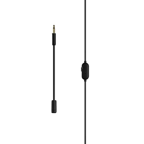 SteelSeries Tusq in-Ear Mobile Gaming Headset – Dual Microphone with Detachable Boom Mic – Ergonomic Suspension Design Earphones – for Mobile,Black