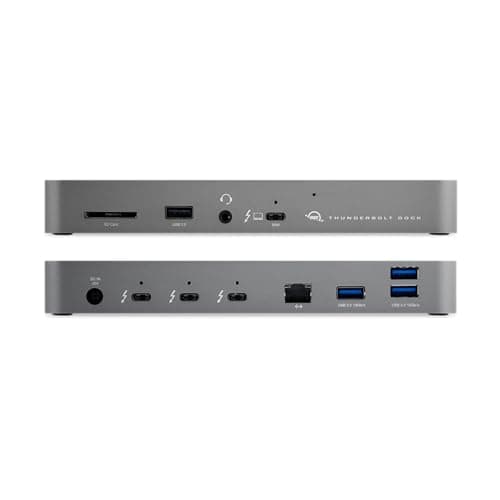 OWC 11-Port Thunderbolt Dock with 4 Ports, 4 USB Ports, Ethernet, Audio, and Card Reader Functionality for Thunderbolt 3 Mac or Thunderbolt 4 PC