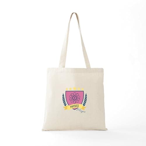 CafePress Physics Major Tote Bag Natural Canvas Tote Bag, Reusable Shopping Bag