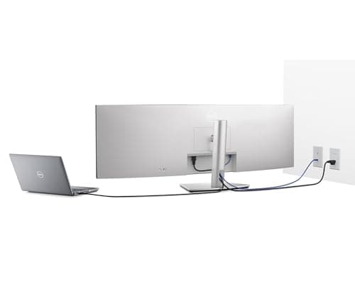 Dell UltraSharp U4924DW 49" Dual Quad HD (DQHD) Curved Screen Edge WLED LCD Monitor - 32:9,Black