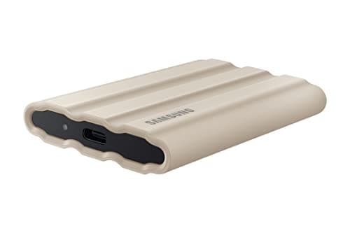 Samsung T7 Shield Portable External Solid State Drive USB 3.2 1TB, IP65 Water Resistant, Compatible with PC/Mac/Android/Gaming Consoles (MUPE1T0K/AM), Beige