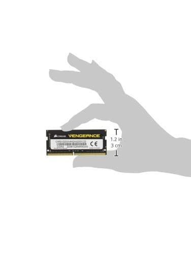 CORSAIR Vengeance SODIMM DDR4 RAM 32GB (2x16GB) 3200MHz CL22-22-22-53 1.2V Intel AMD Laptop Notebook Memory - Black (CMSX32GX4M2A3200C22)