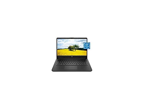 HP 14 Laptop, Intel Celeron N4020, 4 GB RAM, 64 GB Storage, 14-inch Micro-Edge HD Display, Windows 11 Home, Thin & Portable, 4K Graphics, One Year of Microsoft 365 (14-dq0020nr, Jet Black)