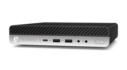 HP EliteDesk 800 G3 Mini Desktop Computer, Intel Quad-Core i5-6500T, 16GB DDR4 RAM, 256GB SSD, Keyboard&Mouse, VGA, DP, Windows 10 Pro (Renewed)