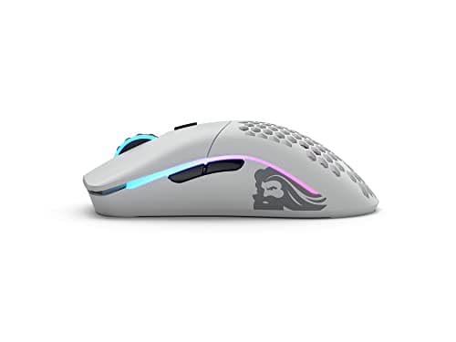 Glorious Model O Wireless Gaming Mouse - Superlight, 69g Honeycomb Design, RGB, Ambidextrous, Lag Free 2.4GHz Wireless, Up to 71 Hours Battery - Matte White