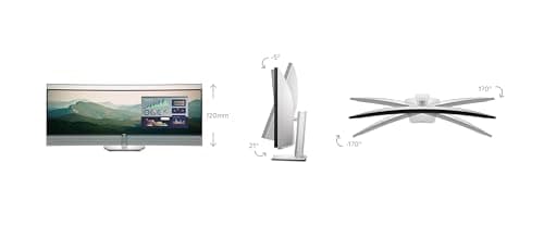 Dell UltraSharp U4924DW 49" Dual Quad HD (DQHD) Curved Screen Edge WLED LCD Monitor - 32:9,Black