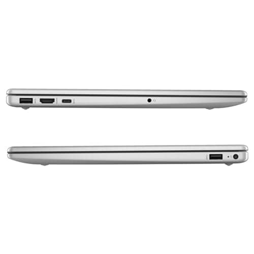 HP 15.6" Portable Laptop (Include 1 Year Microsoft 365), HD Display, Intel Quad-Core N200 Processor, 16GB RAM, 128GB Storage, Wi-Fi 6, Webcam, HDMI, Numeric Keypad, Windows 11 Home, Silver