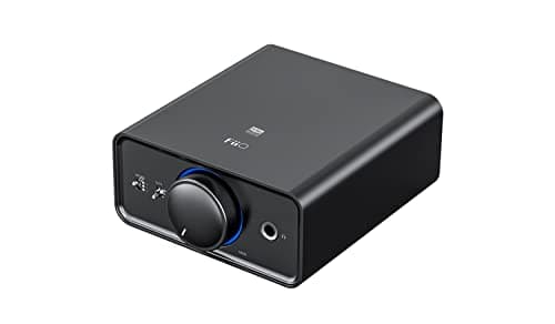 FiiO K5Pro ESS Amplifier Headphone Amps Stereo High Resolution Portable Desktop DAC 768K/32Bit and Native DSD512 for Home Audio/PC 6.35mm Headphone Out/RCA Line-Out/Coaxial/Optical Inputs (Black)