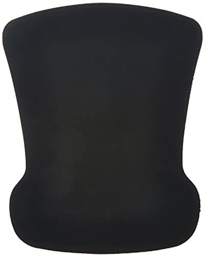Amazon Basics Irregular Ergonomic Gel Computer Mouse Pad with Wrist Rest for Pain Relief, 10.1L x 8.1W inches, Black