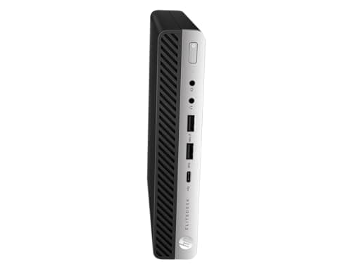 HP EliteDesk 800 G3 Mini Desktop Computer, 27" FHD Monitor, RGB Headset, Core i7-6700 3.4GHz, 16GB DDR4 RAM, 256GB SSD, USB WiFi+BT, Keyboard&Mouse, Windows 11 Pro (Renewed)