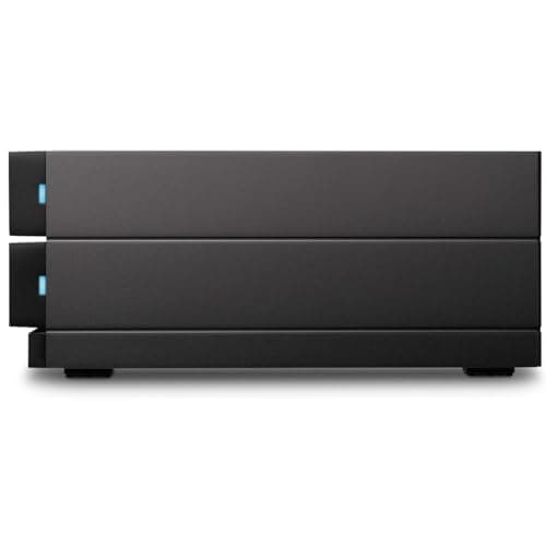 LaCie 2big RAID 8TB External Hard Drive Desktop HDD – USB-C, 7200 RPM Enterprise Class Drives, for Mac and PC Desktop, Rescue Services (STHJ8000800)
