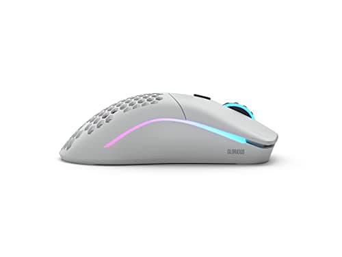 Glorious Model O Wireless Gaming Mouse - Superlight, 69g Honeycomb Design, RGB, Ambidextrous, Lag Free 2.4GHz Wireless, Up to 71 Hours Battery - Matte White