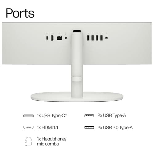 HP 22" All-in-One Desktop Computer for Home and School, Intel Quad-Core Processor (Beat i3-1110G4), FHD Display, 32GB DDR5 RAM, 640GB Storage, WiFi 6, Bluetooth, Business AIO, Windows 11 Pro(Renewed)