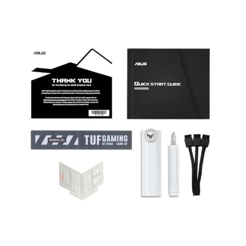 ASUS TUF Gaming GeForce RTX ™ 5070 Ti 16GB GDDR7 White OC Edition Gaming Graphics Card (PCIe® 5.0, HDMI®/DP 2.1, 3.125-slot, Military-Grade Components, Protective PCB Coating, axial-tech Fans)