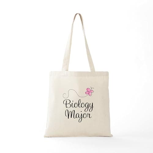 CafePress Cute Biology Major Tote Bag Natural Canvas Tote Bag, Reusable Shopping Bag