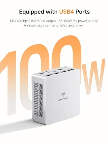 MINISFORUM UM750L Slim Mini PC, AMD Ryzen 5 7545U Mini Computer(6C/12T, Up to 4.9GHz), 32GB LPDDR5 RAM & 1TB PCIe 4.0 SSD, HDMI/DP/USB4, 4 x USB Type A,2.5G LAN,WIFI6E/BT5.3