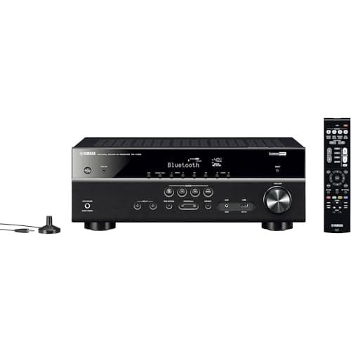 Yamaha Audio YHT-4950U 4K Ultra HD 5.1-Channel Home Theater System with 8" 50W RMS Powered Subwoofer Speakers, AV Receiver, True Surround Sound with Bluetooth Music Streaming (Black)