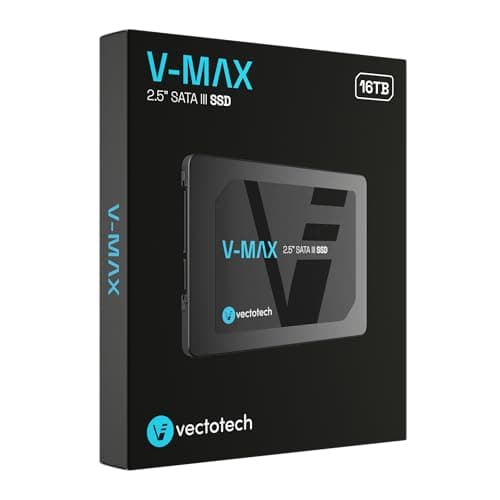 V-MAX 16TB Internal SSD SATA III 6 Gb/s 3D NAND TLC 2.5"/7mm Solid State Drive, up to 550MB/s