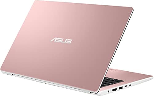 ASUS 2022 14" Thin Light Business Student Laptop Computer, Intel Celeron N4020 Processor, 4GB DDR4 RAM, 320 GB Storage, 12Hours Battery, Webcam, Zoom Meeting, Win11 + 1 Year Office 365, Rose Gold