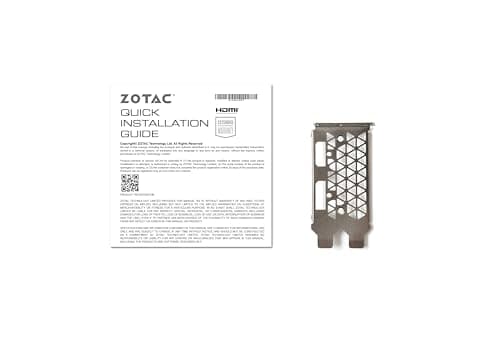 ZOTAC Gaming GeForce RTX 3050 6GB GDDR6 Low-Profile 96-bit 14 Gbps PCIE 4.0 Super Compact Gaming Graphics Card, ZT-A30510L-10L
