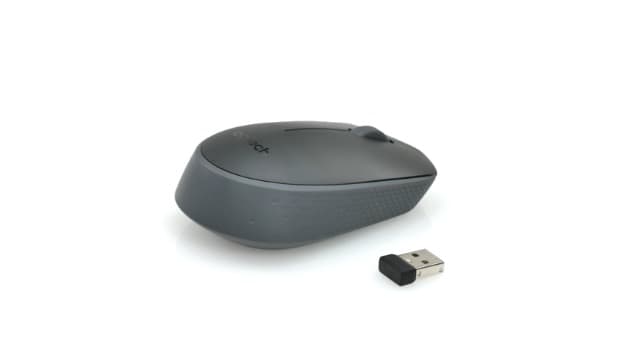 Logitech M170 Wireless Mouse for PC, Mac, Laptop, 2.4 GHz with USB Mini Receiver, Optical Tracking, 12-Months Battery Life, Ambidextrous - Black