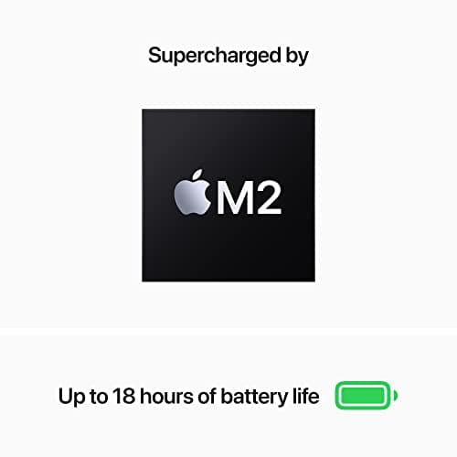 Apple 2022 MacBook Air Laptop with M2 chip: Built for Apple Intelligence, 13.6-inch Liquid Retina Display, 16GB RAM, 256GB SSD Storage, Backlit Keyboard, 1080p FaceTime HD Camera; Starlight