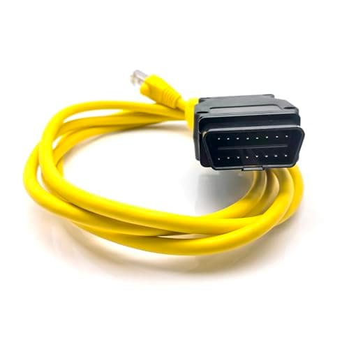Enet Cable BMW Ethernet to OBD Interface for BMW Diagnostics and Coding Bootmod3 Bimmercode E-SYS ICOM Coding F-Series Car Diagnostic Tool (1.85m)