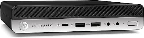 HP 800 G3 Mini Computer PC with Dual 24 inch Monitors Bundle,Intel i7-6700, 32GB RAM,New NVMe 1TB SSD, Wi-Fi 6e,Bluetooth 5.2,Windows 10 Pro (Renewed)