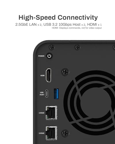 TERRAMASTER F2-424 NAS Storage 2Bay - N95 Quad-Core CPU, 8GB DDR5 RAM, 2.5GbE Port x 2, Network Attached Storage with High Performance (Diskless)