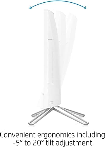 HP 2022 All-in-One Desktop, 21.5" FHD Display, Intel Celeron J4025 Processor, 16GB RAM, 512GB PCIe SSD, Webcam, HDMI, RJ-45, Wired Keyboard&Mouse, WiFi, Windows 11 Home, White
