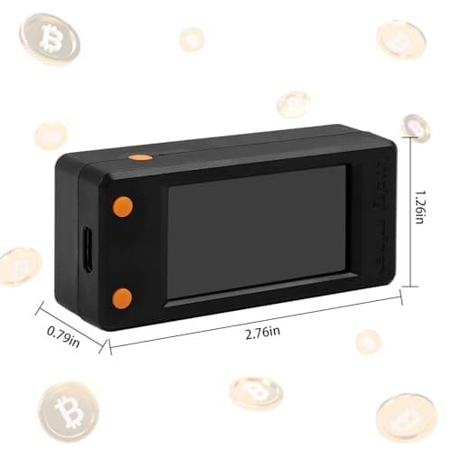Bitcoins Miner Lotto Mining Device 78K/S 2.4G WiFi/Hotspot SHA-256 Asic Chip BM1366 Portable LV02 Micro Silent Cryptocurrency Home Use BTC Miner Machine Solo Miner