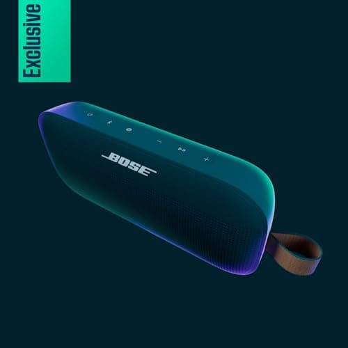 Bose SoundLink Flex Portable Bluetooth Speaker (2nd Gen), Portable Outdoor Speaker with Hi-Fi Audio, Up to 12 Hours Battery Life, Waterproof and Dustproof, Twilight Blue - Limited Edition Color