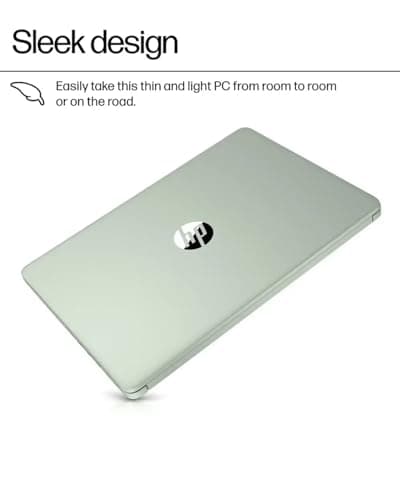 HP Business Student Laptop Computer - Windows 11 Pro & Microsoft Office Lifetime | 14 inch HD | AI-Powered, 12 Hr Batter N-Serious Laptop| 16GB RAM, 128GB UFS, 256GB Extend Micro SD | Green