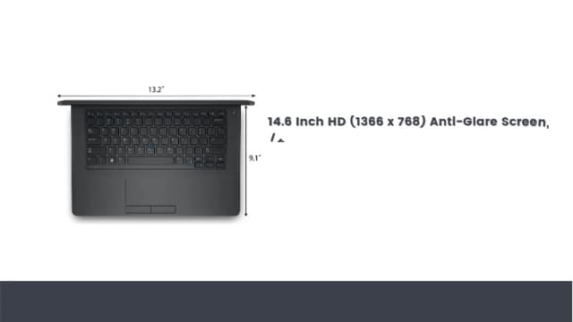 Fast Dell Latitude E5470 HD Business Laptop Notebook PC (Intel Core i5-6300U, 8GB Ram, 256GB Solid State SSD, HDMI, Camera, WiFi, SC Card Reader) Win 10 Pro (Renewed)