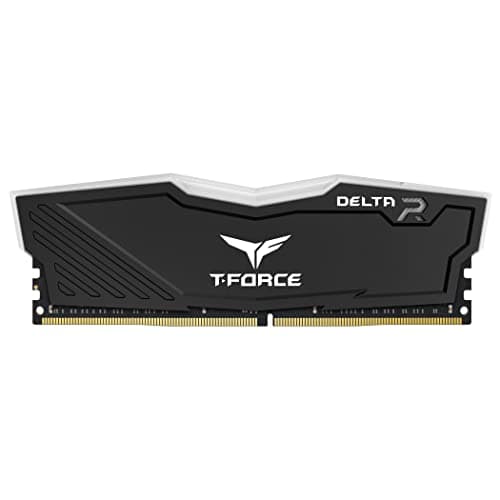 TEAMGROUP T-Force Delta RGB DDR4 16GB (2x8GB) 3200MHz (PC4-25600) CL16 Desktop Memory Module ram Black - TF3D416G3200HC16CDC01