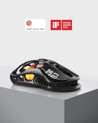 GravaStar Mercury M2 Wireless Gaming Mouse with 26,000 DPI, PAW3395DM Sensor -79g Lightweight Hollowed-Out Design -5 Programmable Buttons -5 Dynamic Lightsync RGB