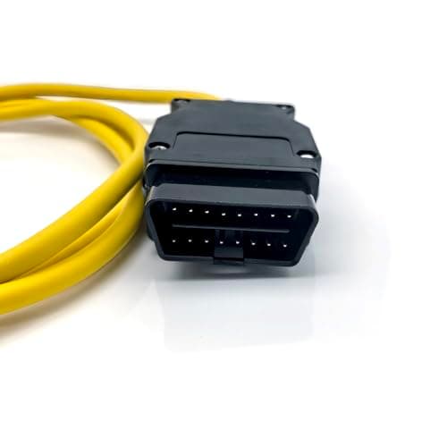 Enet Cable BMW Ethernet to OBD Interface for BMW Diagnostics and Coding Bootmod3 Bimmercode E-SYS ICOM Coding F-Series Car Diagnostic Tool (1.85m)