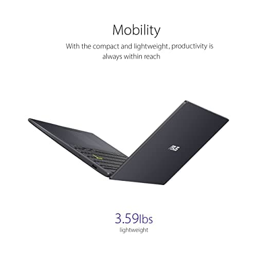 ASUS Vivobook Go 15 L510 Thin & Light Laptop Computer, 15.6” FHD Display, Intel Celeron N4020 Processor, 4GB RAM, 64GB Storage, Windows 11 Home in S Mode, 1 Year Microsoft 365, Star Black, L510MA-AS02