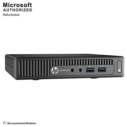 HP EliteDesk 800 G1 Tiny Computer Micro Tower PC, Intel Core i5-4590T, 8GB Ram, 256 GB SSD, WiFi, Windows 10 Pro (Renewed)
