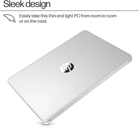 HP 14" Student-Laptop office365 Copilot AI, 4-Cores Intel N150(Up to 3.6GHz) 16GB RAM 256GB Storage(128GB UFS + 128GB Ghost Manta SD Card) Computer-Laptop with Wi-Fi 6 Win11 Natural Silver