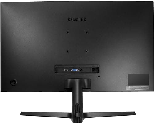 Samsung 27" Curved Monitor with FHD VA Display, AMD FreeSync, Low-Blue Light Mode, Adjustable Tilt, VESA Mount (75x75mm), 1 x HDMI 1.4, 1 x VGA, & Dockztorm USB Port Expander (2025 Latest Model)