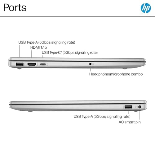 HP 15.6" Touchscreen Laptop, 64GB RAM 2.5TB Storage (2TB SSD+512GB Docking Station Set), 6-Cores Intel Core i3, Windows 11 Pro with Microsoft Office Included, PLUSERA Earphones, Silver
