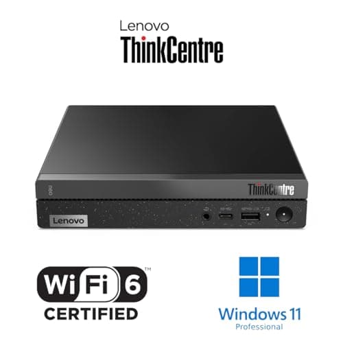 Lenovo ThinkCentre 50q Gen 4 Business Mini Desktop, 13th Gen Intel Core i5-13420H, 32GB RAM, 1TB SSD, Display Port, Wired Keyboard & Mouse, Wi-Fi 6, Windows 11 Pro, Black