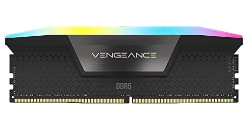 CORSAIR VENGEANCE RGB DDR5 RAM 32GB (2x16GB) 7000MHz CL34 Intel XMP iCUE Compatible Computer Memory - Black (CMH32GX5M2X7000C34)