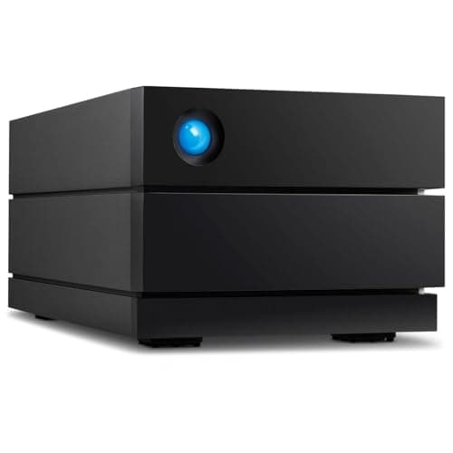 LaCie 2big RAID 8TB External Hard Drive Desktop HDD – USB-C, 7200 RPM Enterprise Class Drives, for Mac and PC Desktop, Rescue Services (STHJ8000800)