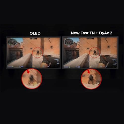 BenQ Zowie XL2566X+ | 24.1 | Fast TN 400Hz Gaming Monitor for Esports | Motion Clarity DyAc2 | 1080p | XL Setting to Share | Shielding Hood | New Industrial Grade Ball Bearing Height Adjustment