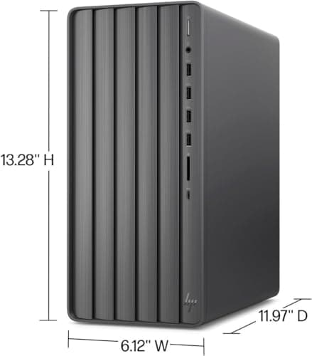 HP Envy Desktop PC 2TB SSD 64GB RAM Win 11 Pro (Intel Core 13th Generation i9-13900KS Processor - 3.20GHz Turbo Boost to 6.00GHz, NVIDIA GeForce RTX 8GB GDDR6) Computer