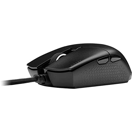 Corsair Katar Pro XT Ultra-Light Gaming Mouse- 18k DPI PixArt Optical Sensor- RGB Scroll Wheel Lighting- 6 Programmable Buttons- Lightweight Paracord Cable,Black