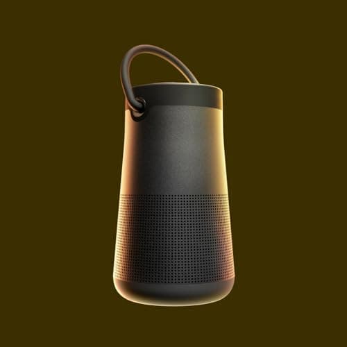 Bose SoundLink Revolve+ (Series II) Bluetooth Speaker, Portable Speaker with Microphone, Wireless and Water Resistant with 360 Degree Sound, Long Lasting Battery and Handle, Black