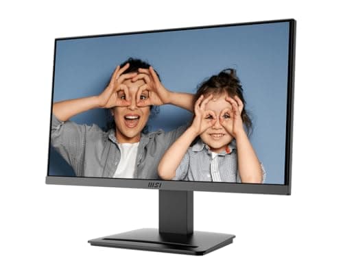 MSI PRO MP223 E2, 22-inch VA 1920 x 1080 (FHD) Computer Monitor, 100Hz, Adaptive-Sync, HDMI, Video Port, Display Port, VESA Mountable, Tilt, 1ms, Black